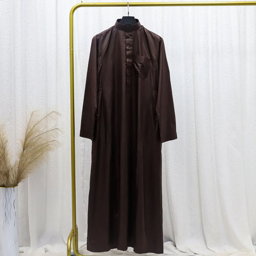 Muslim Eid Men Long Robe Kimono Dishdasha Modest Islamic Dubai Saudi