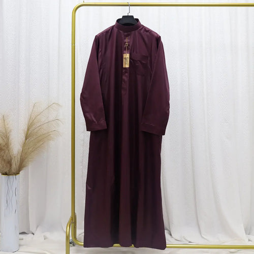 Muslim Eid Men Long Robe Kimono Dishdasha Modest Islamic Dubai Saudi