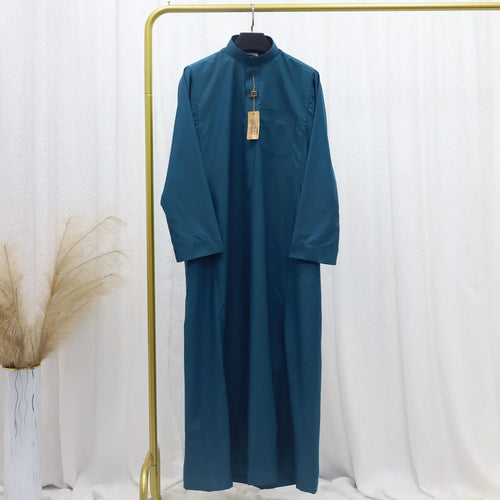 Muslim Eid Men Long Robe Kimono Dishdasha Modest Islamic Dubai Saudi